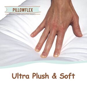 Pillowflex Synthetic Down Pillow Insert - 28x28 Down Alternative Pillow, Insert for Large Square Euro Sham, European Size Pillow - Polyester Accent Sofa Couch Bed Pillow - 1 Decorative Pillow Form