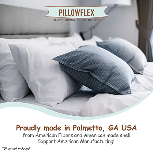 Pillowflex Synthetic Down Pillow Insert - 28x28 Down Alternative Pillow, Insert for Large Square Euro Sham, European Size Pillow - Polyester Accent Sofa Couch Bed Pillow - 1 Decorative Pillow Form