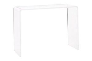 pure dcor pure decor acrylic console table, 29hx38wx15, clear