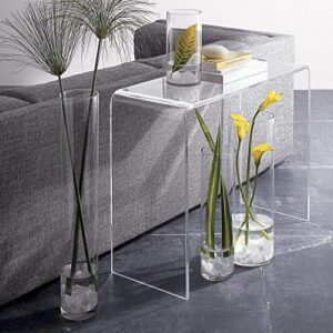 Pure Dcor Pure Decor Acrylic Console Table, 29hx38wx15, Clear