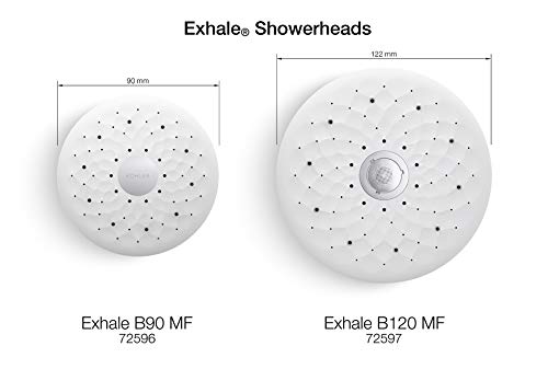 KOHLER K-72597-SN Exhale B120 2.0 Gpm Multifunction Showerhead, Vibrant Polished Nickel