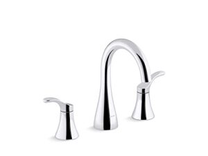 kohler 27390-4-cp simplice bathroom sink faucet, 1.2 gpm, polished chrome