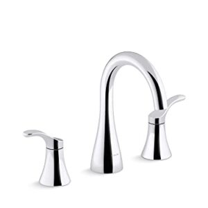 Kohler 27390-4-CP Simplice Bathroom Sink Faucet, 1.2 gpm, Polished Chrome