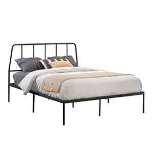 Sauder Harvey Park Queen Platform Bed, Black Finish