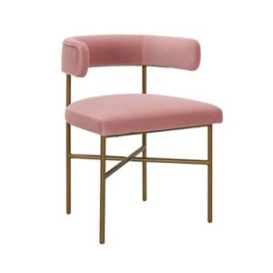 tov furniture kim performance velvet chair (blush)