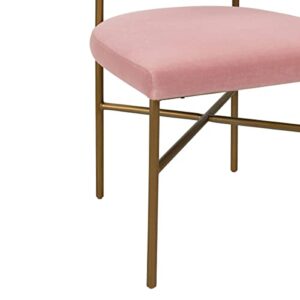 Tov Furniture Kim Performance Velvet Chair (Blush)
