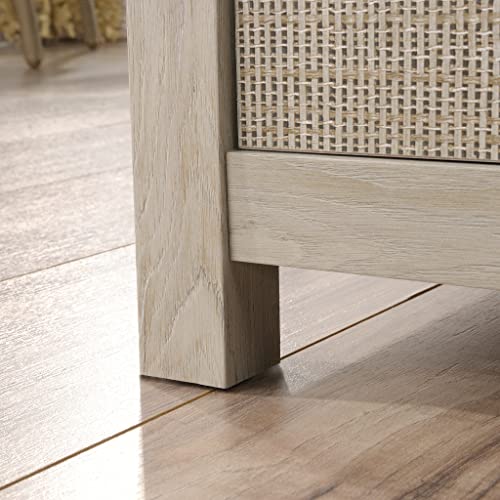 Sauder Pacific View Entryway Bench, L: 48.47" x W: 17.48" x H: 20.16", Chalked Chestnut Finish