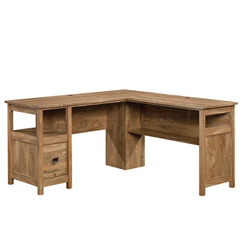 Sauder Cannery Bridge L-Desk, L: 59.06" x W: 59.06" x H: 30.04", Sindoori Mango Finish