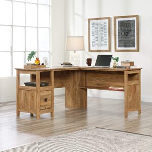 Sauder Cannery Bridge L-Desk, L: 59.06" x W: 59.06" x H: 30.04", Sindoori Mango Finish