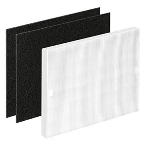 true hepa ap-1512hh replacement filter for ap1512hh air purifiers 3304899 with 2 carbon filters