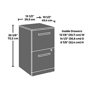 OfficeWorks by Sauder Affirm 72 X 30 Shel 2 Drawer Pedestal Ste, L: 71.10" x W: 29.53" x H: 29.29", Classic Cherry Finish