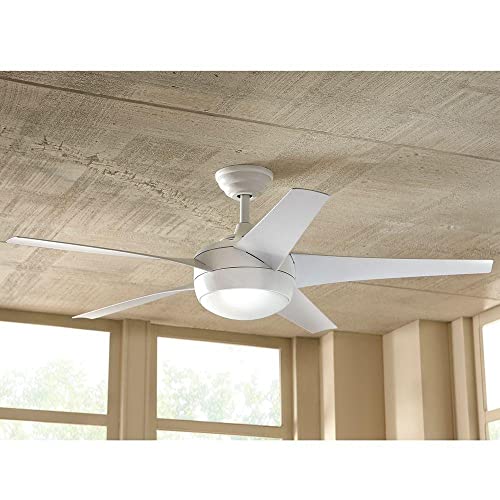 Home Decorators Collection 51566 Windward 44 in. LED Indoor Matte White Ceiling Fan