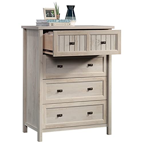 Sauder Costa 4-Drawer Chest in Chalked Chestnut, Chalked Chestnut Finish