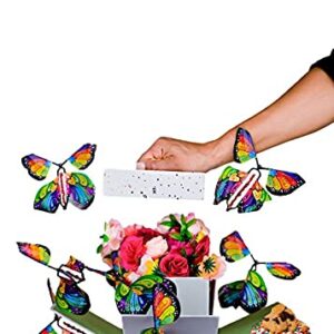 Send a Cake Explosion Box Gift with Flying Butterfly Surprise- Birthday, Holiday, Special Occasion – Birthday Treat for Women, Men, Adults, Kids