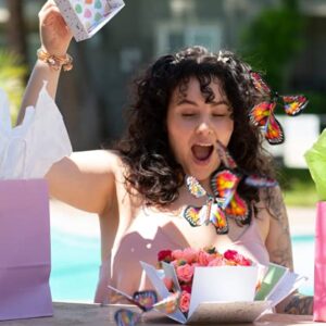 Send a Cake Explosion Box Gift with Flying Butterfly Surprise- Birthday, Holiday, Special Occasion – Birthday Treat for Women, Men, Adults, Kids