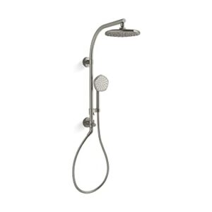 Kohler 27118-G-BN Hydrorail-R Occasion Arch Shower Column Kit with Rainhead and Handshower 1.75 Gpm in Vibrant Brushed Nickel