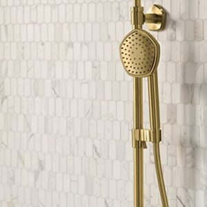 Kohler 27118-G-BN Hydrorail-R Occasion Arch Shower Column Kit with Rainhead and Handshower 1.75 Gpm in Vibrant Brushed Nickel
