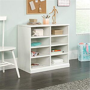 Sauder Craft Pro Series Open Storage Cabinet, White Finish & Craft Pro Series Storage Cabinet, White Finish