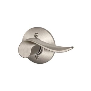 schlage lock company sacramento right handed lever non-turning lock, satin nickel (f170 sac 619 rh)