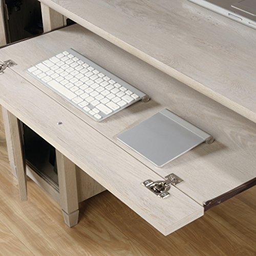 Sauder 424800 Curiod Computer Desk, Chalked Chestnut