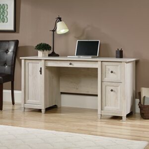 Sauder 424800 Curiod Computer Desk, Chalked Chestnut