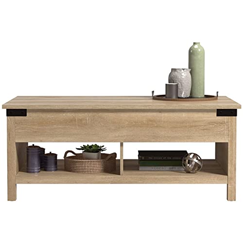 Sauder Bridge Acre Wood Lift-Top Coffee Table in Orchard Oak, Orchard Oak Finish