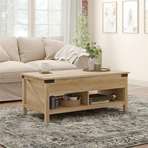 Sauder Bridge Acre Wood Lift-Top Coffee Table in Orchard Oak, Orchard Oak Finish