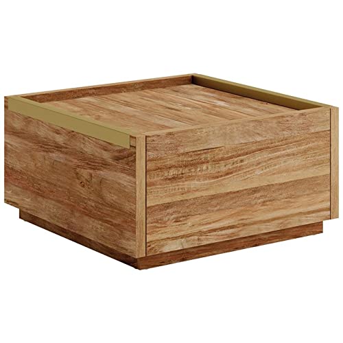 Sauder Manhattan Gate Engineered Wood Coffee Table in Sindoori Mango/Natural