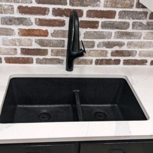 Kohler Safia 1-Handle Pull Down Sprayer Kitchen Faucet with Integrated Soap Dispenser in Matte Black