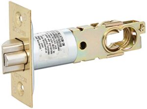 schlage 16-203 2 3/8″ or 2 3/4″ replacement deadlatch with square corner 1″ x 2, polished brass
