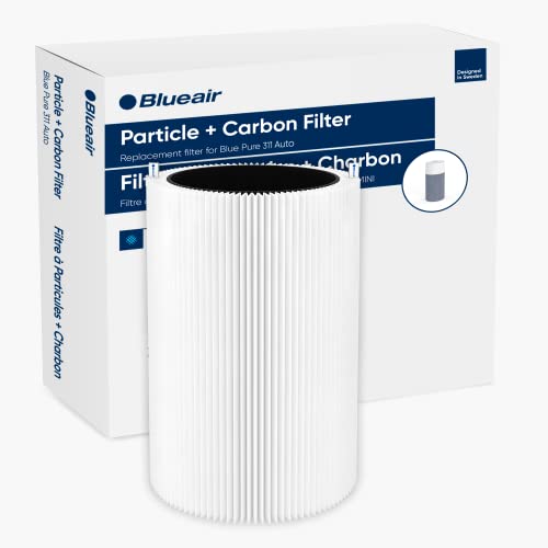 BLUEAIR Blue Pure 311 Auto Genuine Replacement Filter, Particle and Activated Carbon, fits Blue Pure 311 Auto Air Purifier