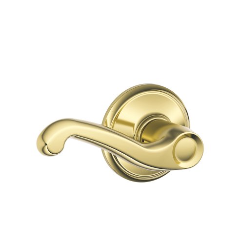 SCHLAGE F10 FLA 505 16-080 10-027 Flair Hall and Closet Lever, Bright Brass