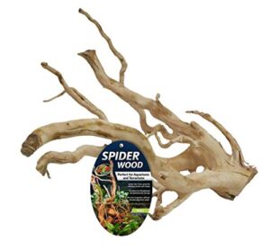 zoo med spider wood, small, perfect for aquariums and terrariums, 690857, small/8-12 inch