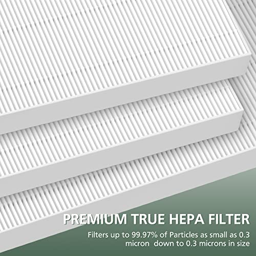 115115 Replacement Filters A for Winix PlasmaWaveC535, 5300-2, 6300-2, 5300, 6300, P300, AM90, 9000, 5000, 5000B, C909, 9800 Air Purifier, 2 x True HEPA Size 21 Filter Plus 8 x Carbon Pre-Filters