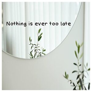 wall post mirror post black positive quote mirror post is suitable for bathroom mirror office bedroom living room decoration (3)