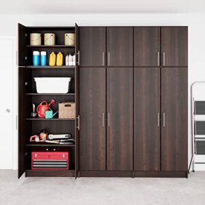 Prepac Elite 2 Door Standing Storage Cabinet, 16" D x 32" W x 65" H, Espresso