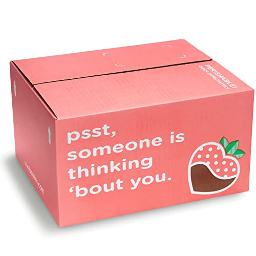 A Gift Inside Golden State Fruit Chocolate Covered Strawberries, 6 Dark, Milk & White Delight