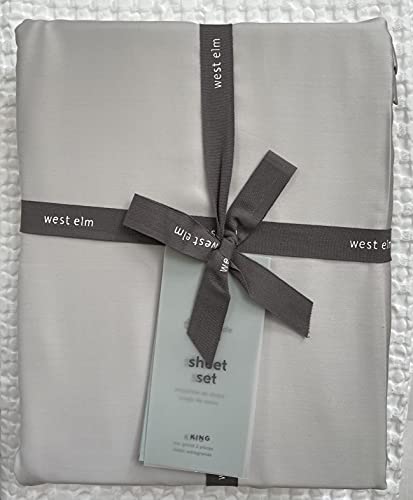 West Elm Tencel Sheet Set ~King~*Frost Gray*~