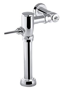 kohler k-76322-cp primme manual flushometer valve for 1.6 gpf toilet polished chrome