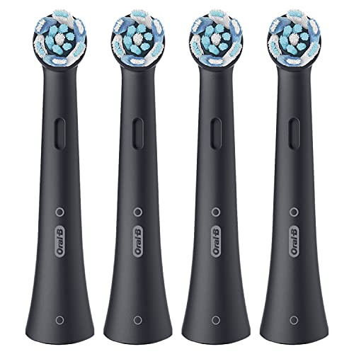 iO Series Ultimate Clean Replacement Brush Head for Oral-B iO Series Electric Toothbrushes, Black, (Pack of 4)