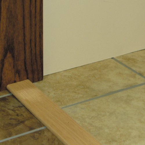 M-D Building Products 11908 M-D Flat Door Threshold, 2-1/2 in W X 36 in L X 3/8 in H, Tan/Oak, x 2-1/2" W x, Natural