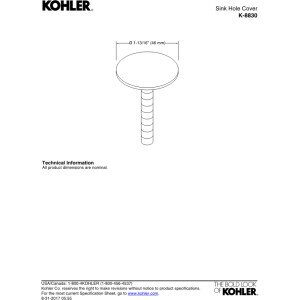 KOHLER K8830-VS, one-size, Vibrant Stainless