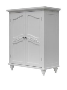 elegant home fashions versailles floor cabinet with 2 doors