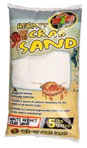 zoo med white hermit crab sand 5 lbs – pack of 2