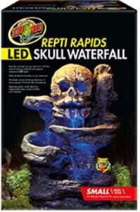 zoo med repti rapids led waterfall skull