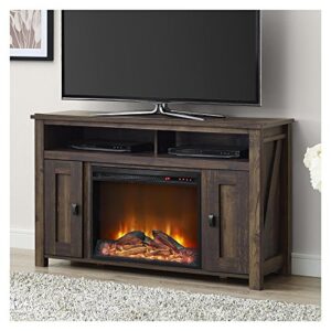 Ameriwood Home Farmington Electric Fireplace TV Console for TVs up to 50", Rustic