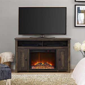 Ameriwood Home Farmington Electric Fireplace TV Console for TVs up to 50", Rustic