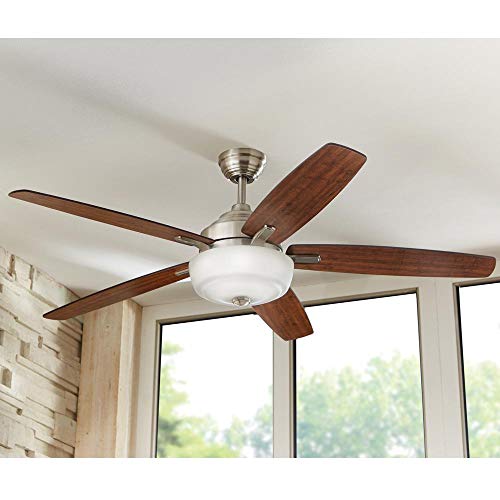 Home Decorators Collection 51714 60" Sudler Ridge LED Brushed Nickel Ceiling Fan