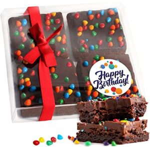 birthday gift basket chocolate brownies food gift for men women package | nut free | kosher