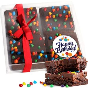 Birthday Gift Basket Chocolate Brownies Food Gift For Men Women Package | Nut Free | Kosher